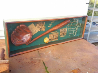 Toffe shadow box, collage van The history of baseball ï¸�