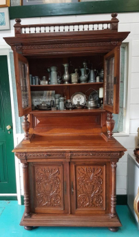 Hunting cabinet, Henry Deux cabinet, show cabinet, crockery, glass cabinet