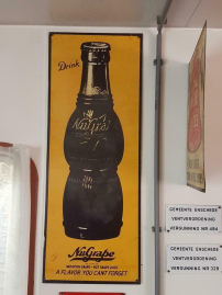 Antique billboard, usa tin sign from NuGrape drinks