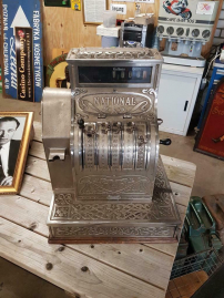 Beautiful antique cash register from National..... great piece ðŸ‘ŒðŸ‘Œ