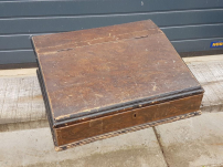 Antique lectern, writing box, notary's chest from the 1930s.
