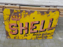 Antiek & origineel emaille Shell reclamebord ⛽