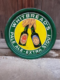 Antique enamel beer plateau / tray from Whitbread's Bier 🍺