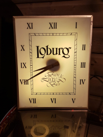 Vintage advertising clock from Belgian beer brand Loburg 🍺