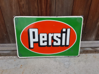 Old and original Persil enamel advertising sign
