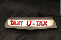 Mega grote lichtbak TAXI U-TAX, taxi werkend op 220v🚖🚕