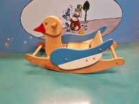 Clearance price 💪 Wooden rocking horse as good as new for € 10,- 🤝