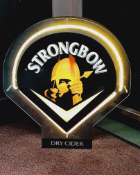 Original Strongbow dry cider neon light advertising 😍