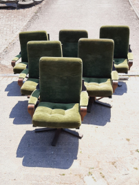 Unique 70's set of vintage design swivel chairs, swivel chair 😍