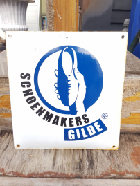 Enamel sign Shoemakers Guild 😎