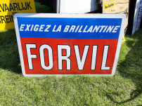 Large enamel advertising sign for FORVIL from the 1950s