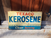 Vintage USA advertising sign, usa tin sign by Texaco kerosene⛽
