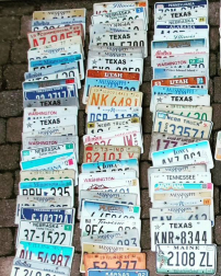 Authentic and 100% original USA license plates, license plate