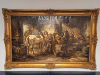 Beautifully detailed painting Louis Soonius, the farrier