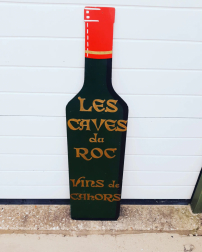 Original advertising sign of a wine bottle (comes from France)🍷