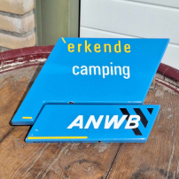 Beautiful enamel sign, recognized campsite, from the ANWB😎
