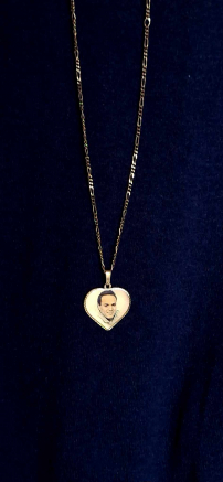 Fans only😀Frans Bauer necklace with gold hallmark 14 kt.