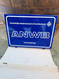 Vintage, nos, enamel sign from the ANWB, Langcat Bussum😎