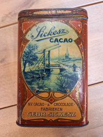Beautiful tin from Sickesz Cacao Amsterdam😍