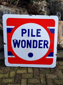 Great large enamel sign from the French brand PILE wonder😎