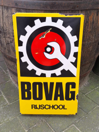 Enamel sign Bovag driving school🚘