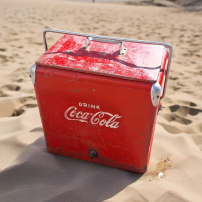 Originele Coca Cola cooler/koelbox uit de 50'r/60'r jaren😎