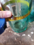 Apart en zware XXL glazen spuitfles sifon fles, 36 cm hoog😍