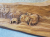Pracht houten met de hand gesneden landelijk boeren tafereel