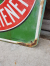 Well weathered Singer enamel sign by Emaillerie Belge Brux