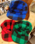 Vintage fleece cap, caps in lumberjack print, 3 colors🧢