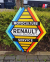 Emaille reclamebord Renault Motoculture service, 60'r jaren.