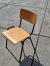 Lot of 23 x vintage school chair or canteen, cafe, church chair.