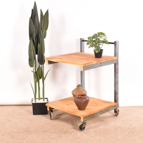 Industrial side table, kitchen trolley, coffee table, trolley