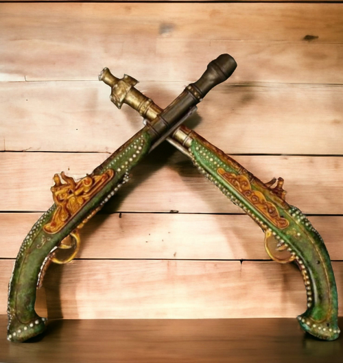 2 kunststof flintlock pistolen, steampunk-cosplay-movieprops
